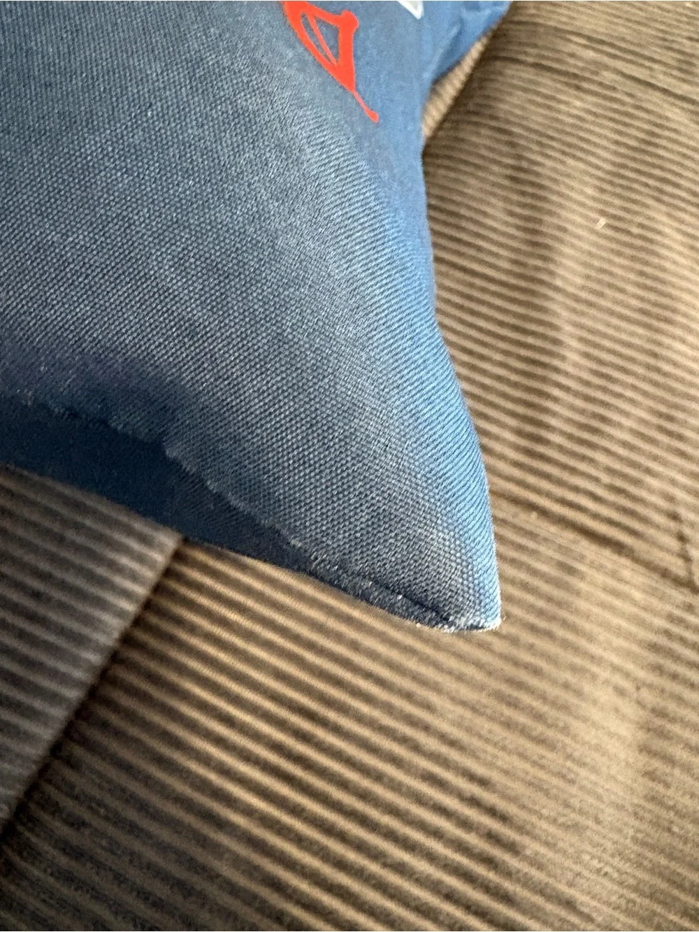 Mainstays Blue Bicycle Print Pillow